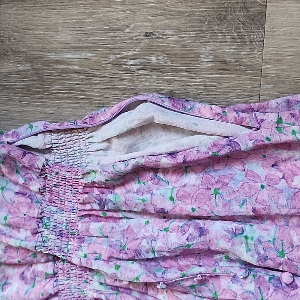O.p.t Floral Dress with Puff Sleeves - Picture 16 of 16